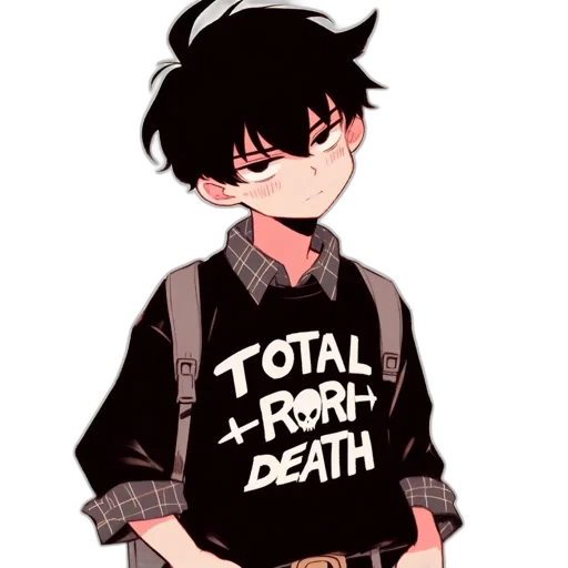 jacket, staff, weapon, cartoon transparent PNG cut-out