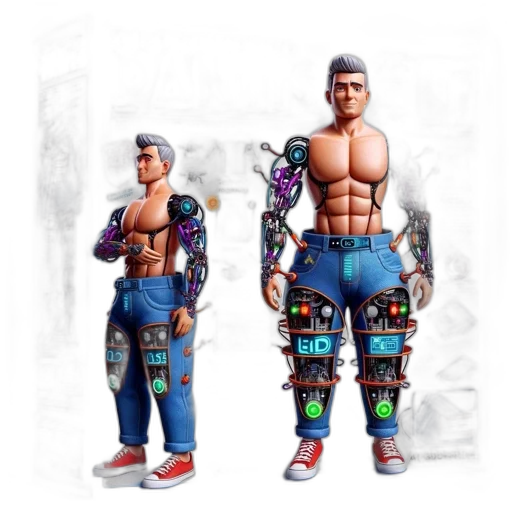 concept art, 3d render, fantasy art, pixel art transparent PNG cut-out