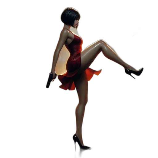 dress, concept art, 3d render, pixel art transparent PNG cut-out