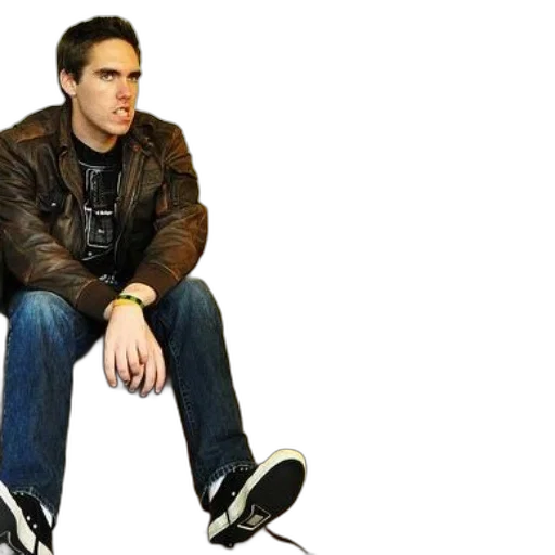 jacket, furniture, man, leather transparent PNG cut-out