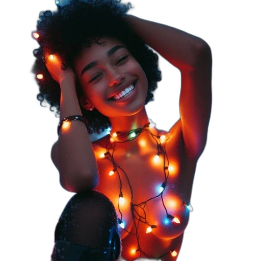 jewelry, crown, dress, neon lights transparent PNG cut-out