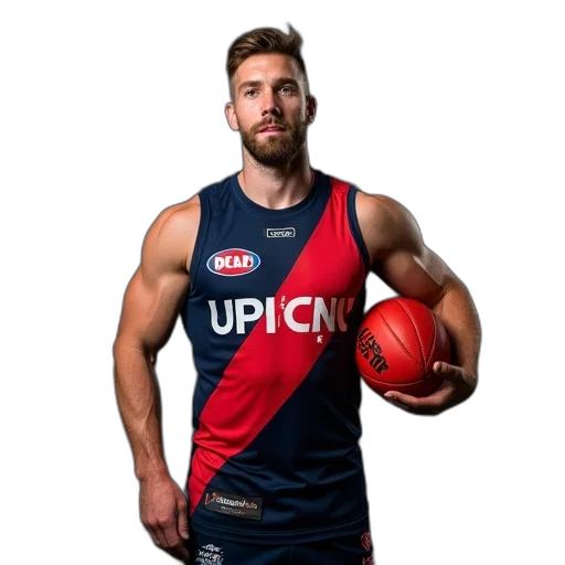 melbourne, demons, player, holding transparent PNG cut-out