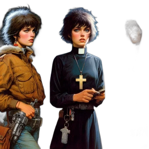 jacket, concept art, snow, three transparent PNG cut-out
