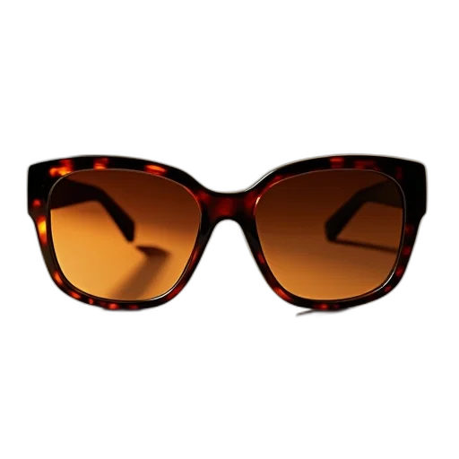3d render, brown, tortoise, sunglasses transparent PNG cut-out