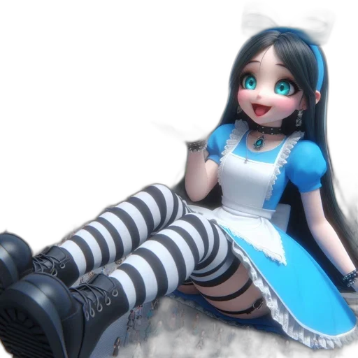 dress, robot, shoes, staff transparent PNG cut-out