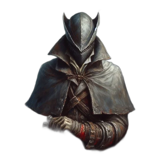 mask, jacket, sword, staff transparent PNG cut-out