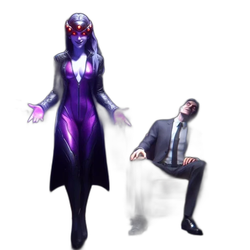 staff, concept art, 3d render, cyberpunk transparent PNG cut-out