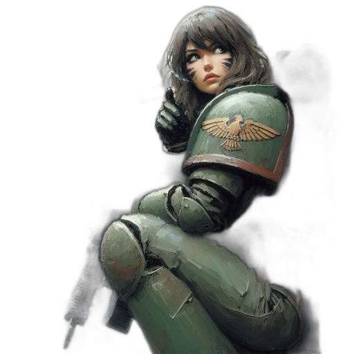 robot, weapon, jacket, face transparent PNG cut-out