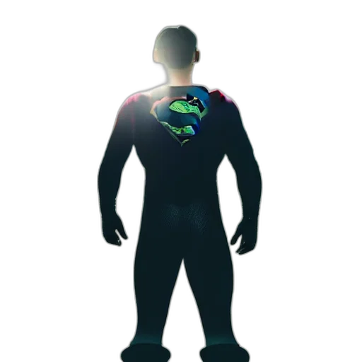 robot, jacket, staff, creature transparent PNG cut-out