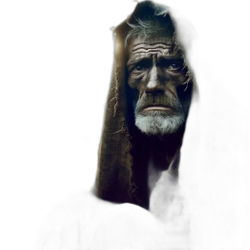 face, mask, staff, creature transparent PNG cut-out