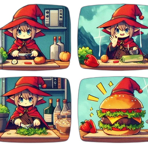 food, pixel art, concept art, fantasy art transparent PNG cut-out