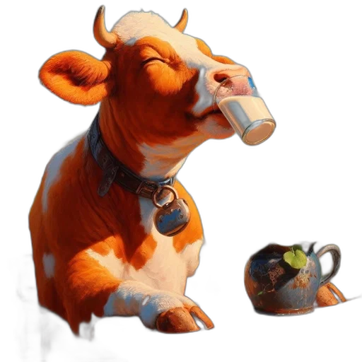 food, animal, concept art, 3d render transparent PNG cut-out