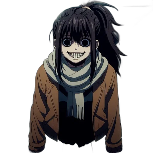 face, mask, jacket, creature transparent PNG cut-out