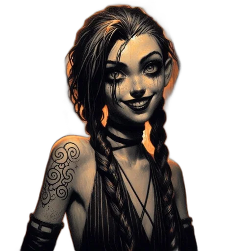 face, jewelry, fantasy art, comic book art transparent PNG cut-out