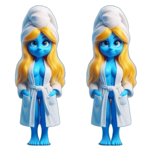 3d render, concept art, cartoon, blue transparent PNG cut-out