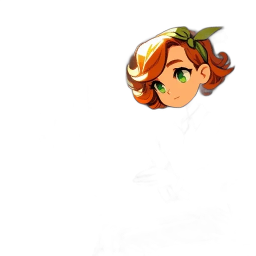 crown, staff, face, hair transparent PNG cut-out