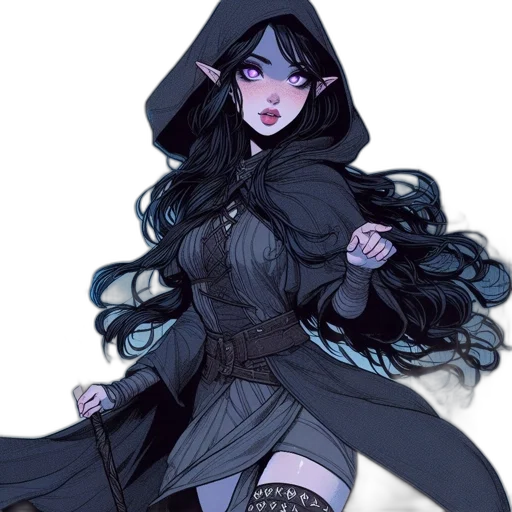dress, staff, jacket, concept art transparent PNG cut-out
