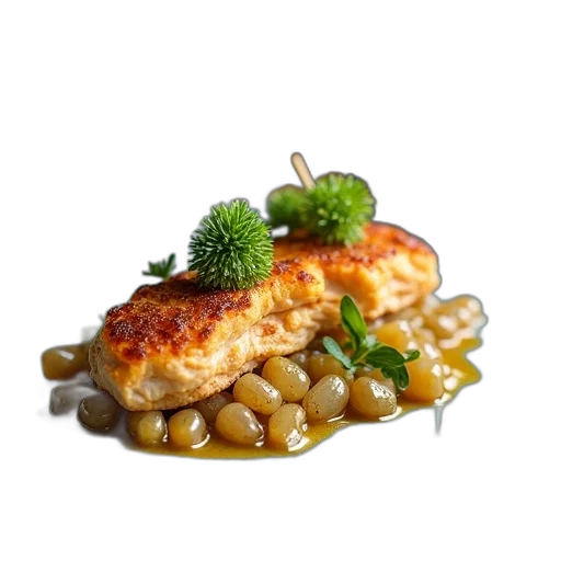 food, crown, photorealistic, 3d render transparent PNG cut-out