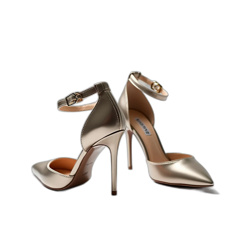 shoes, jewelry, 3d render, photorealistic transparent PNG cut-out