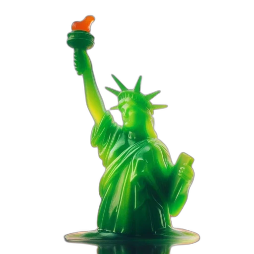 bottle, 3d render, photorealistic, green transparent PNG cut-out