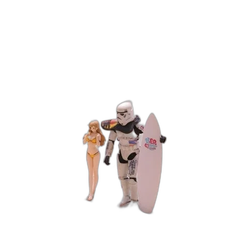 robot, weapon, staff, 3d render transparent PNG cut-out