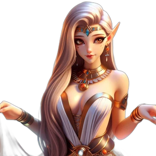 jewelry, staff, dress, dragon transparent PNG cut-out