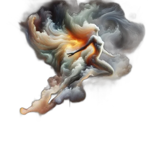 dragon, hair, mask, face transparent PNG cut-out