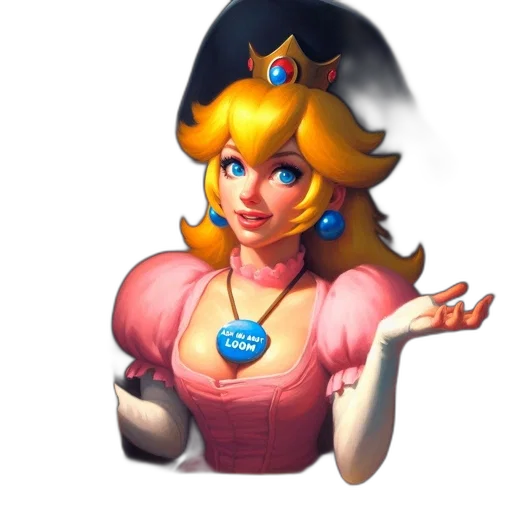 crown, dress, hat, staff transparent PNG cut-out