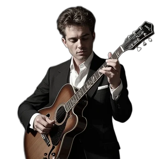 portrait, eddie, cochran, his transparent PNG cut-out
