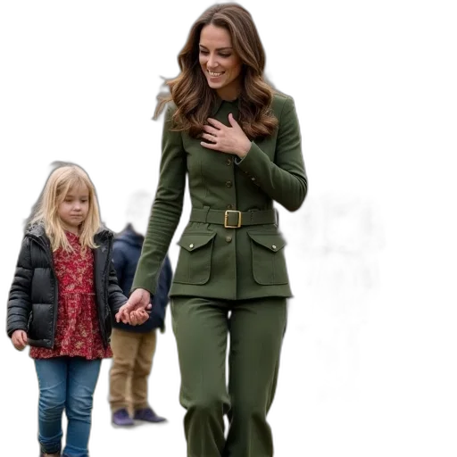 jacket, green, earth tones, kate transparent PNG cut-out