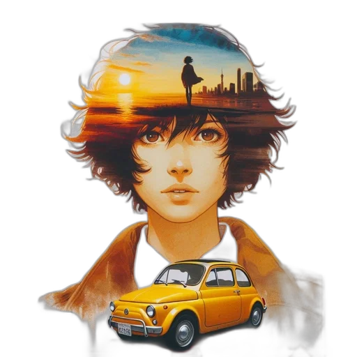 car, photorealistic, concept art, comic book art transparent PNG cut-out