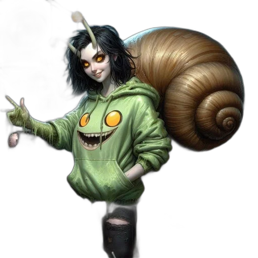 creature, jacket, hair, animal transparent PNG cut-out