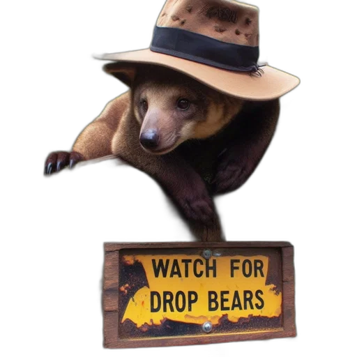 hat, animal, panda-like, creature transparent PNG cut-out