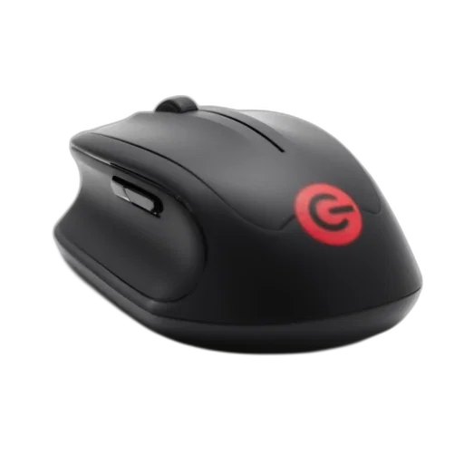 3d render, black, wireless, mouse transparent PNG cut-out