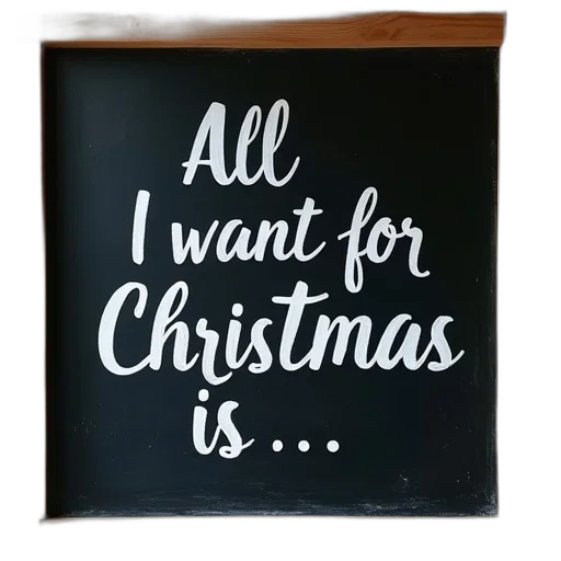 chalkboard, says, all, want transparent PNG cut-out