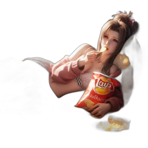 food, dress, creature, photorealistic transparent PNG cut-out
