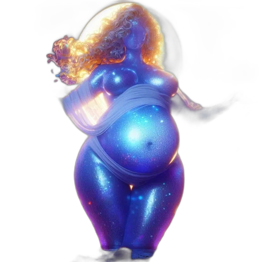 robot, dress, staff, creature transparent PNG cut-out