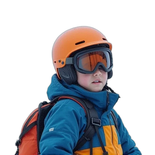 jacket, face, hat, 3d render transparent PNG cut-out