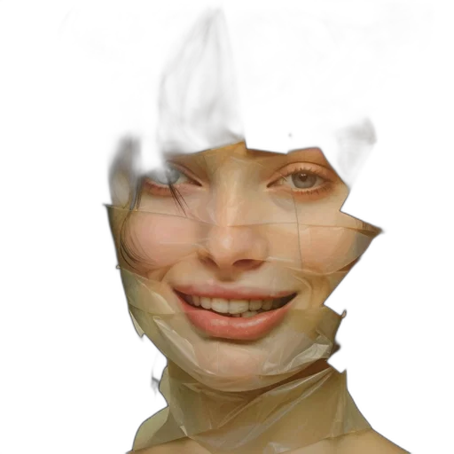 face, mask, robot, creature transparent PNG cut-out