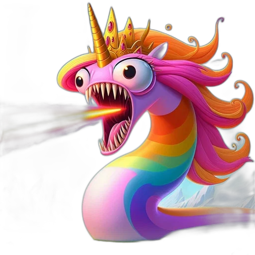 dragon, staff, creature, weapon transparent PNG cut-out