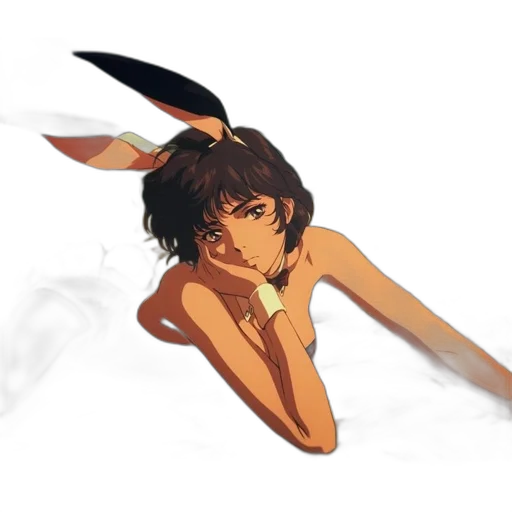 weapon, staff, creature, hair transparent PNG cut-out