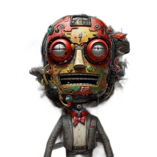 robot, mask, face, staff transparent PNG cut-out