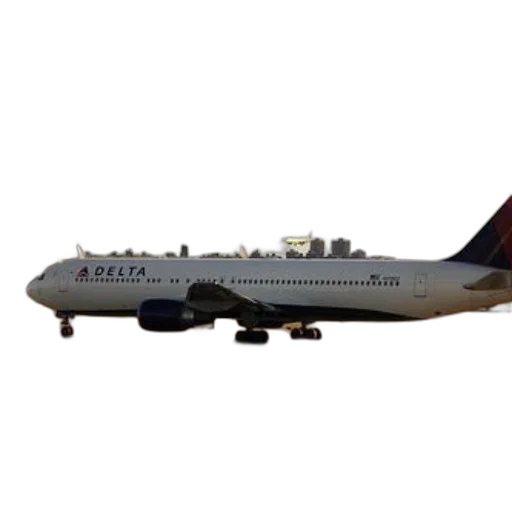 staff, delta, airplane, runway transparent PNG cut-out