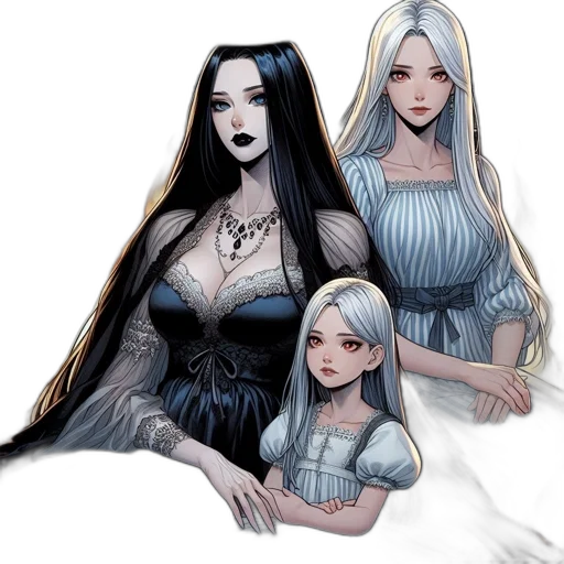 dress, fantasy art, comic book art, concept art transparent PNG cut-out