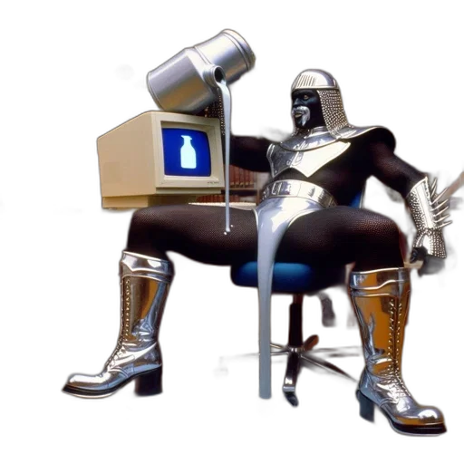 robot, furniture, staff, concept art transparent PNG cut-out