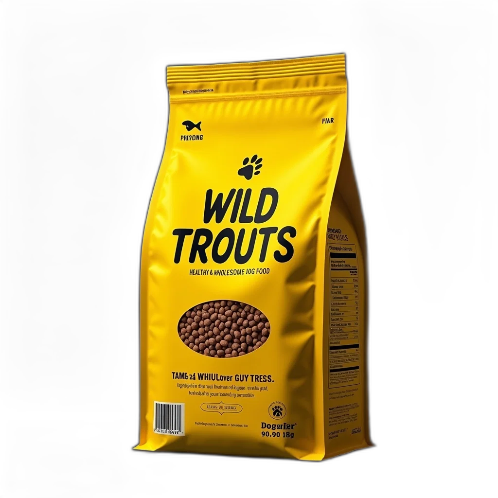 food, 3d render, bag, dog transparent PNG cut-out