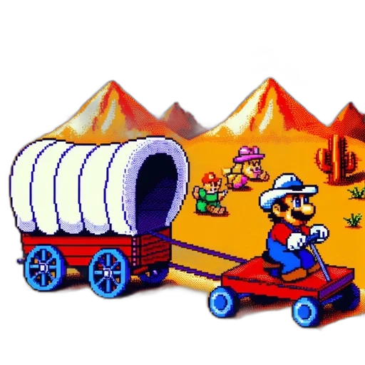 car, robot, pixel art, concept art transparent PNG cut-out