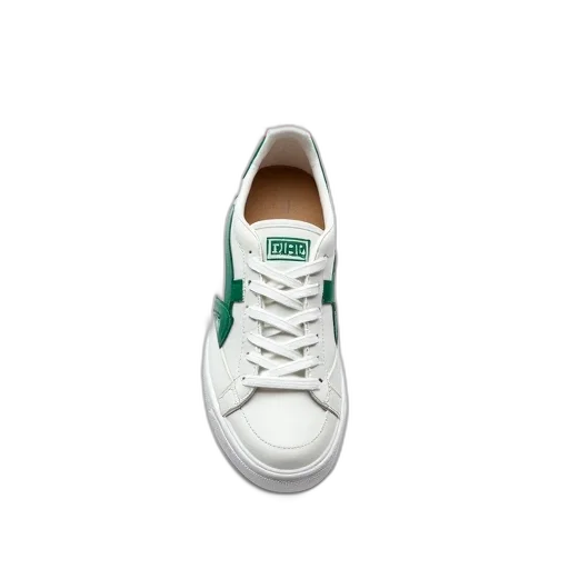 shoes, green, white, sneaker transparent PNG cut-out