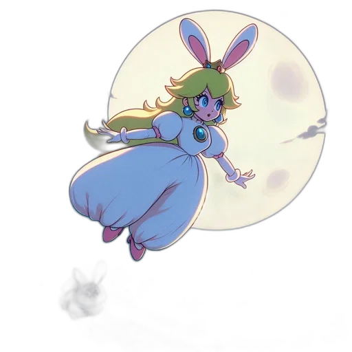 dress, creature, staff, concept art transparent PNG cut-out
