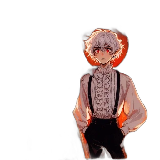 jacket, creature, mask, staff transparent PNG cut-out